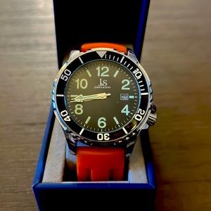 JOSHUA AND SONS Quartz Black Dial Men’s Watch